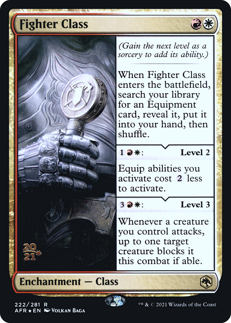 Fighter Class (PRE-222S) [Adventures in the Forgotten Realms Promos] Foil