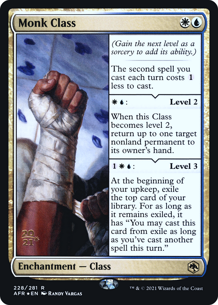 Monk Class (PRE-228S) [Adventures in the Forgotten Realms Promos] Foil