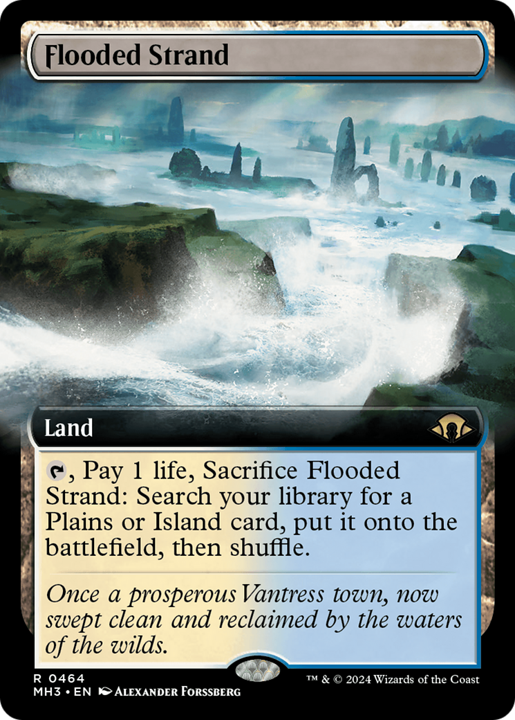 Flooded Strand (MH3-464) [Modern Horizons 3]: (Extended Art) Foil