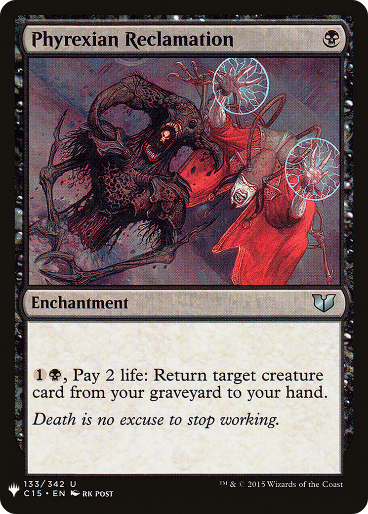 Phyrexian Reclamation (LIST-C15-133) [The List]