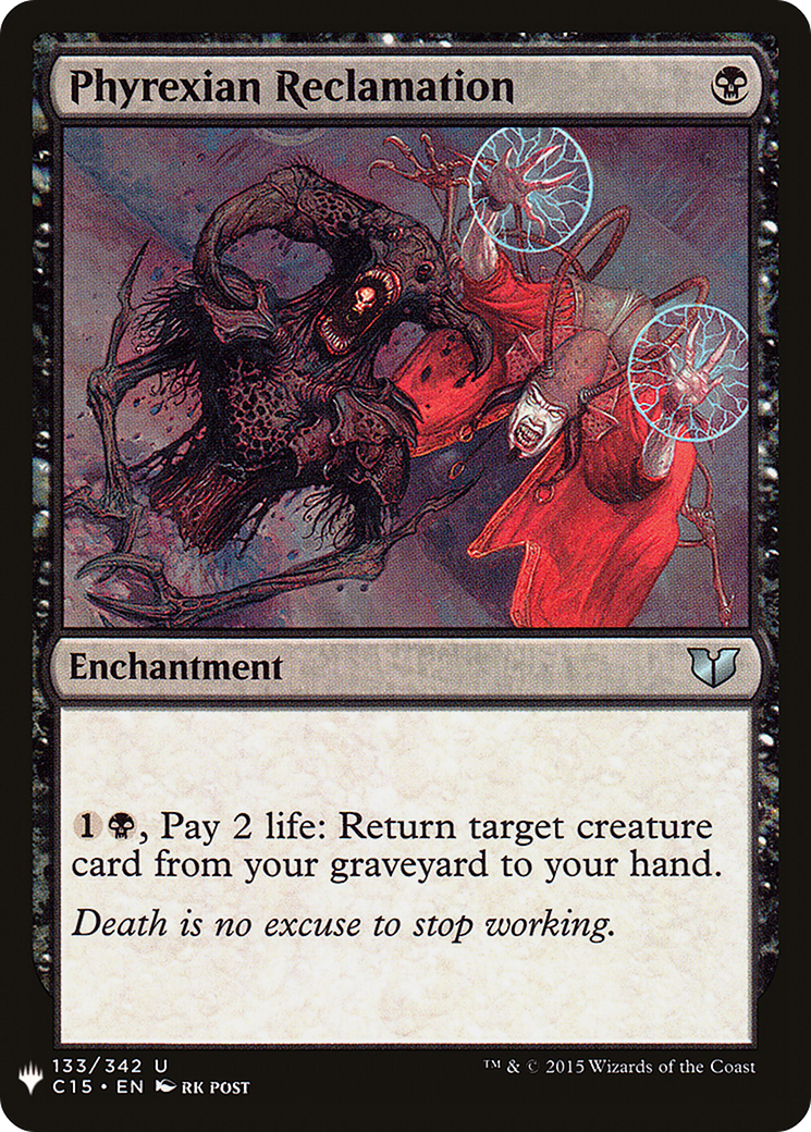 Phyrexian Reclamation (LIST-C15-133) [The List]