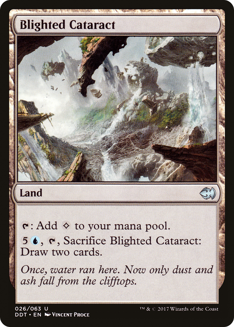 Blighted Cataract (DDT-026) [Duel Decks: Merfolk vs. Goblins]