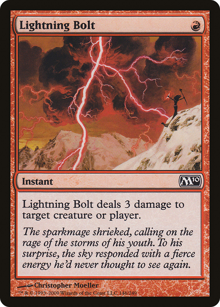 Lightning Bolt (M10-146) [Magic 2010] Foil