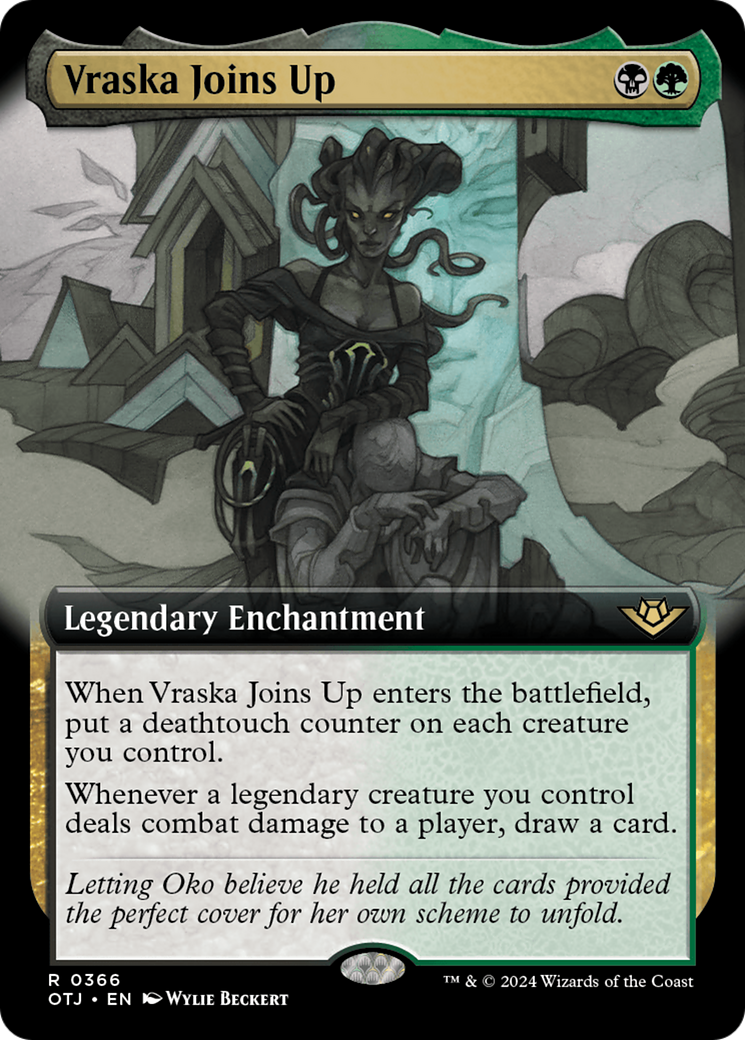 Vraska Joins Up (OTJ-366) [Outlaws of Thunder Junction]: (Extended Art)