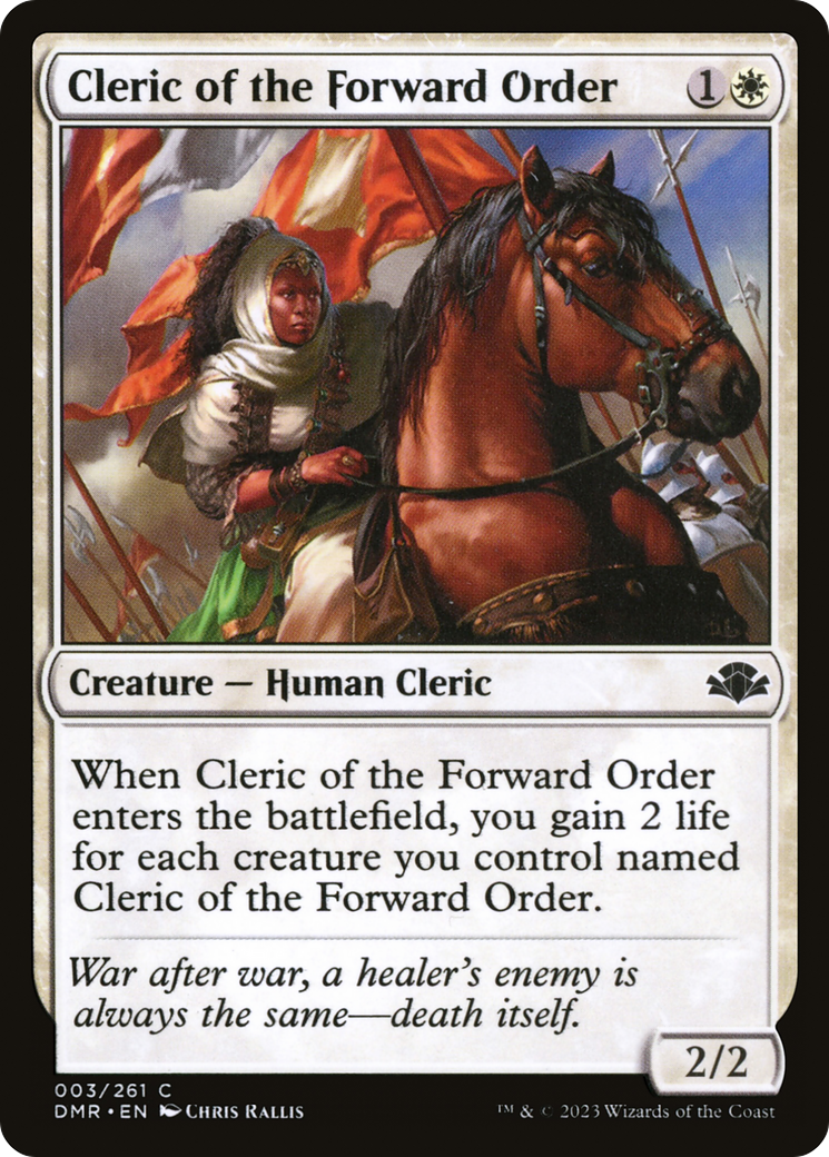 Cleric of the Forward Order (DMR-003) [Dominaria Remastered]