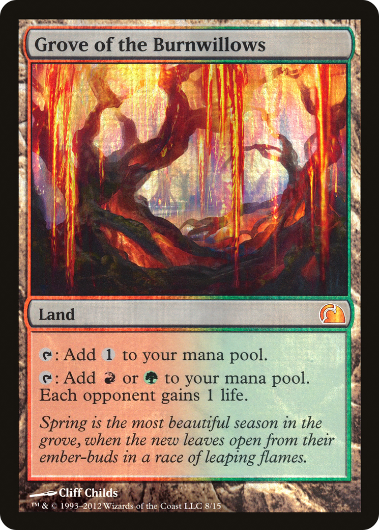 Grove of the Burnwillows (V12-008) [From the Vault: Realms] Foil