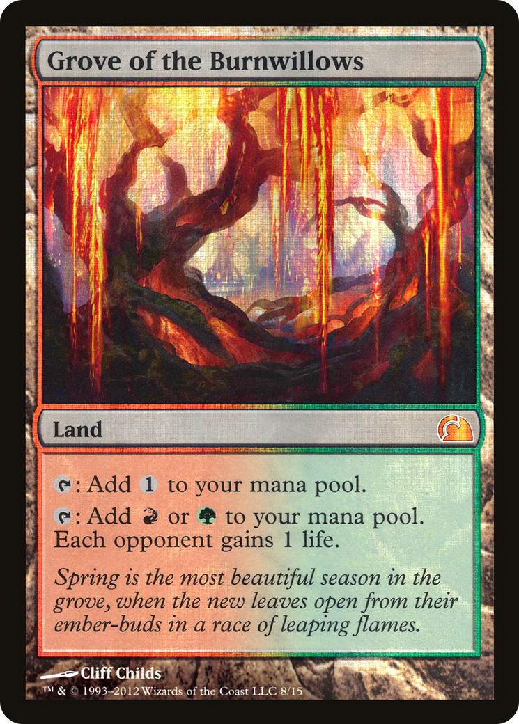 Grove of the Burnwillows (V12-008) [From the Vault: Realms] Foil
