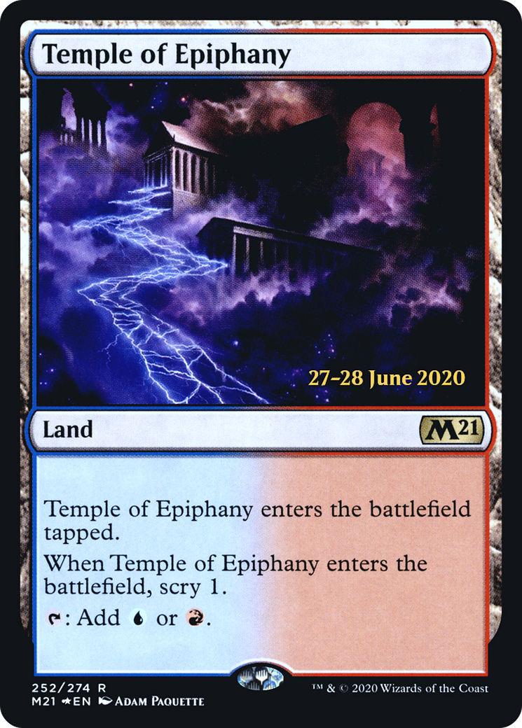 Temple of Epiphany (PRE-252S) [Core Set 2021 Promos] Foil