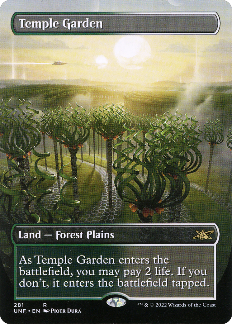 Temple Garden (UNF-281) [Unfinity] (Borderless) Foil