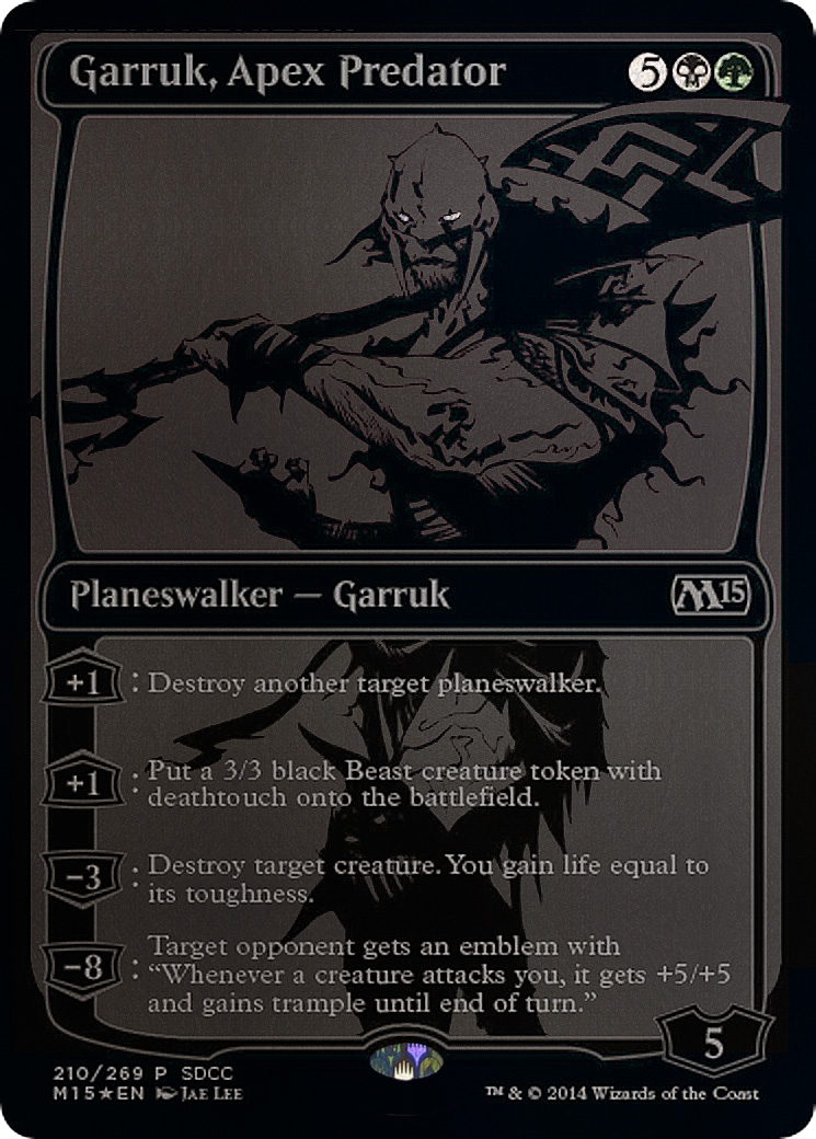 Garruk, Apex Predator (SDCC 2014 Exclusive) (MEDIA-210) [San Diego Comic-Con 2014] Foil
