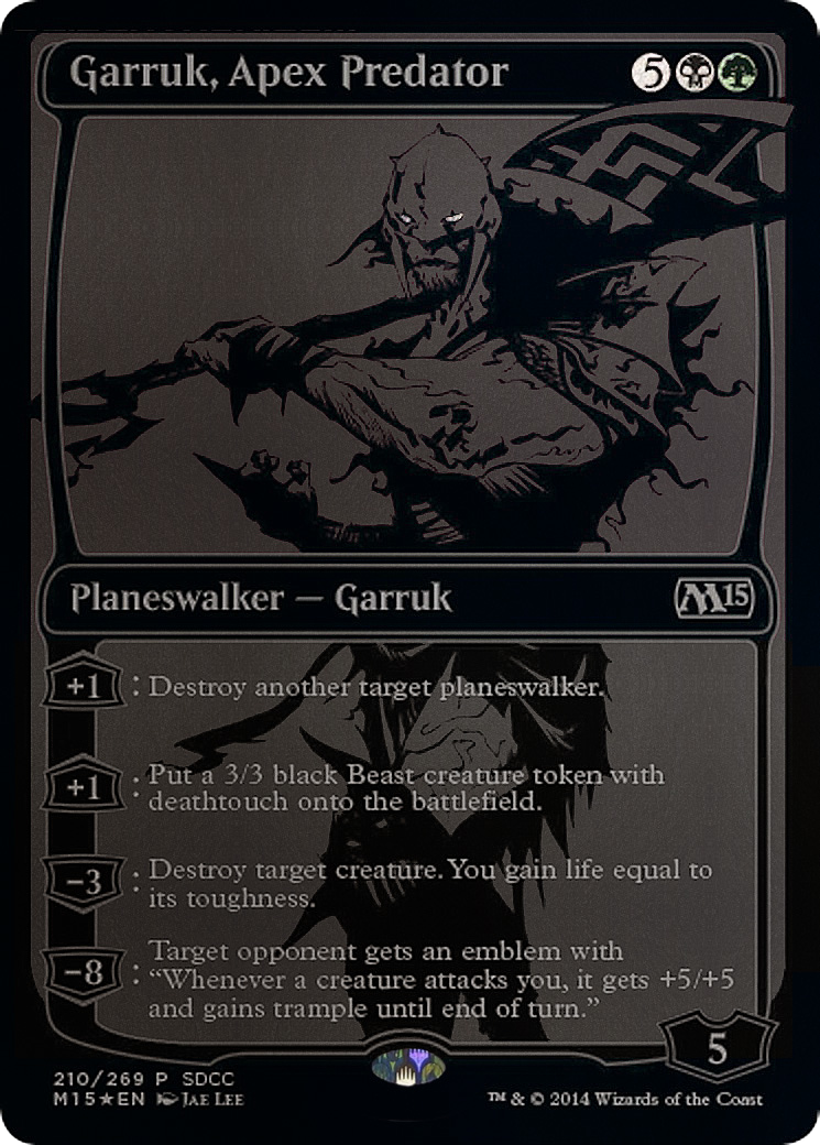 Garruk, Apex Predator (MEDIA-210) [San Diego Comic-Con 2014] Foil