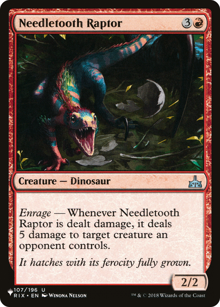 Needletooth Raptor (LIST-RIX-107) [The List]