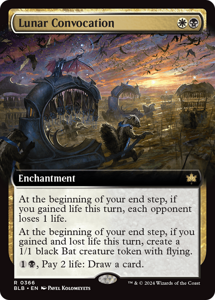 Lunar Convocation (BLB-366) [Bloomburrow]: (Extended Art) Foil