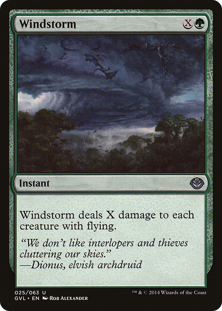 Windstorm (DD3-025) [Duel Decks Anthology: Garruk vs. Liliana]
