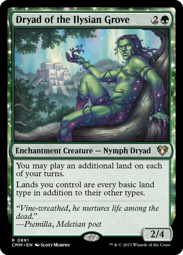 Dryad of the Ilysian Grove (CMM-891) [Commander Masters]: (enchantment)