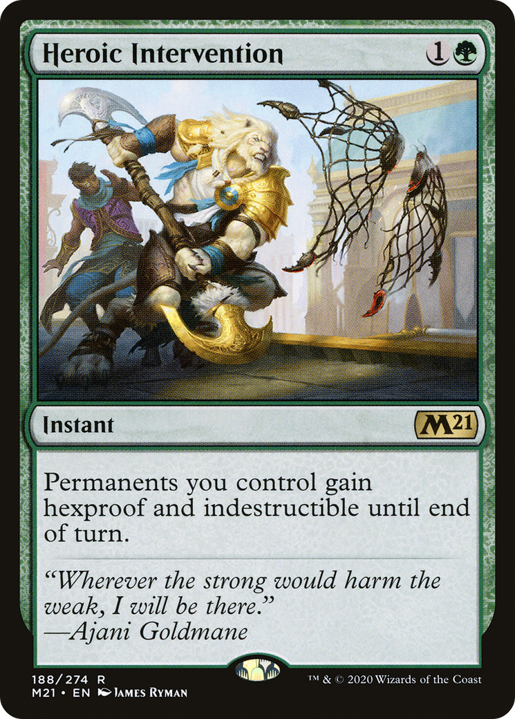 Heroic Intervention (M21-188) [Core Set 2021] Foil