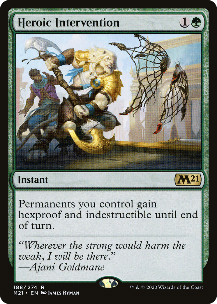 Heroic Intervention (M21-188) [Core Set 2021] Foil