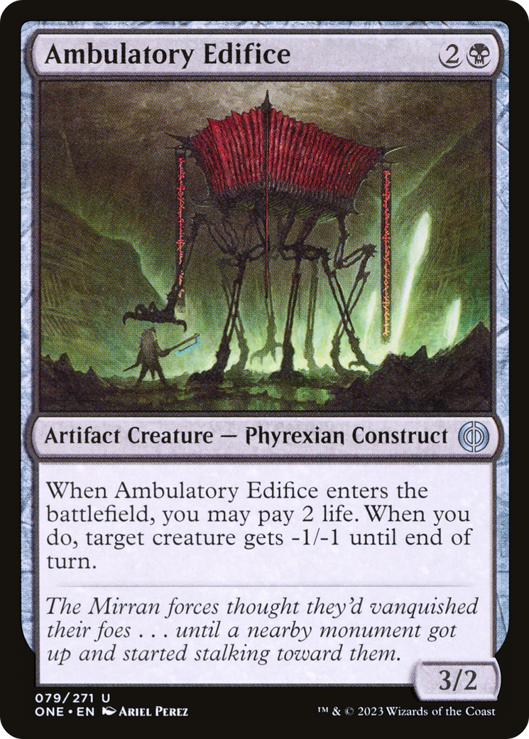 Ambulatory Edifice (ONE-079) [Phyrexia: All Will Be One] Foil