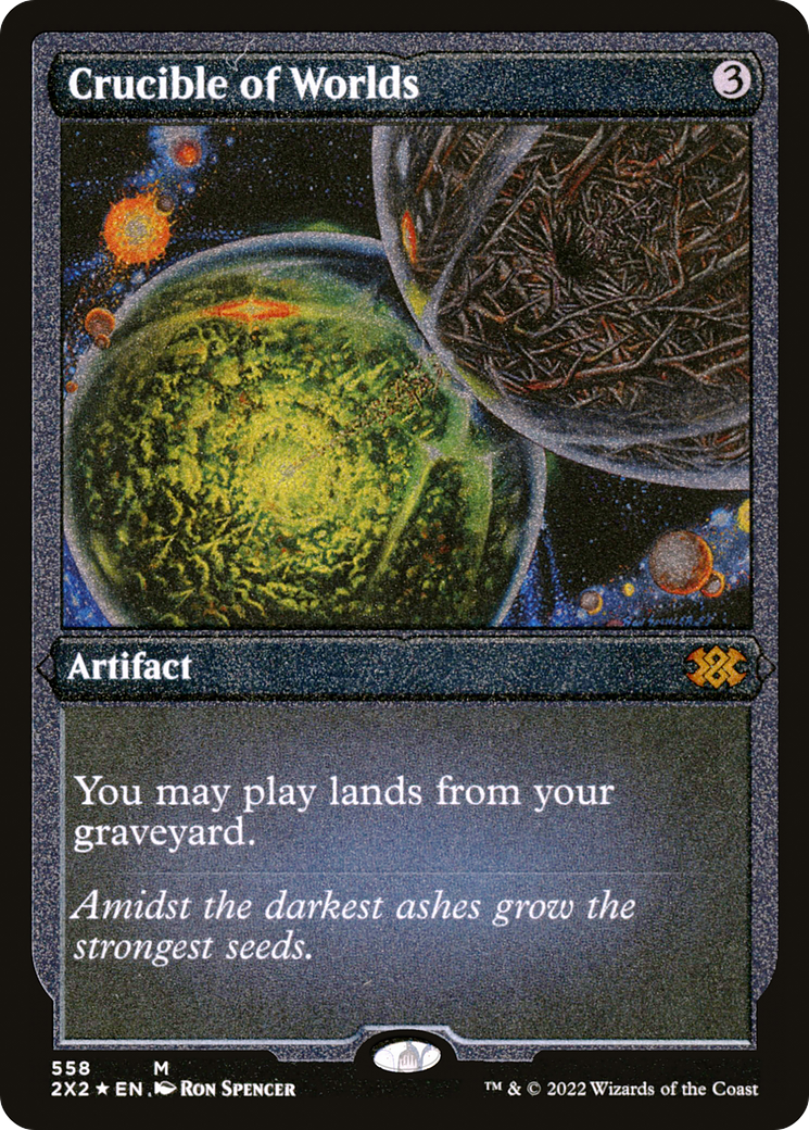 Crucible of Worlds (Foil Etched) (2X2-558) [Double Masters 2022] Foil
