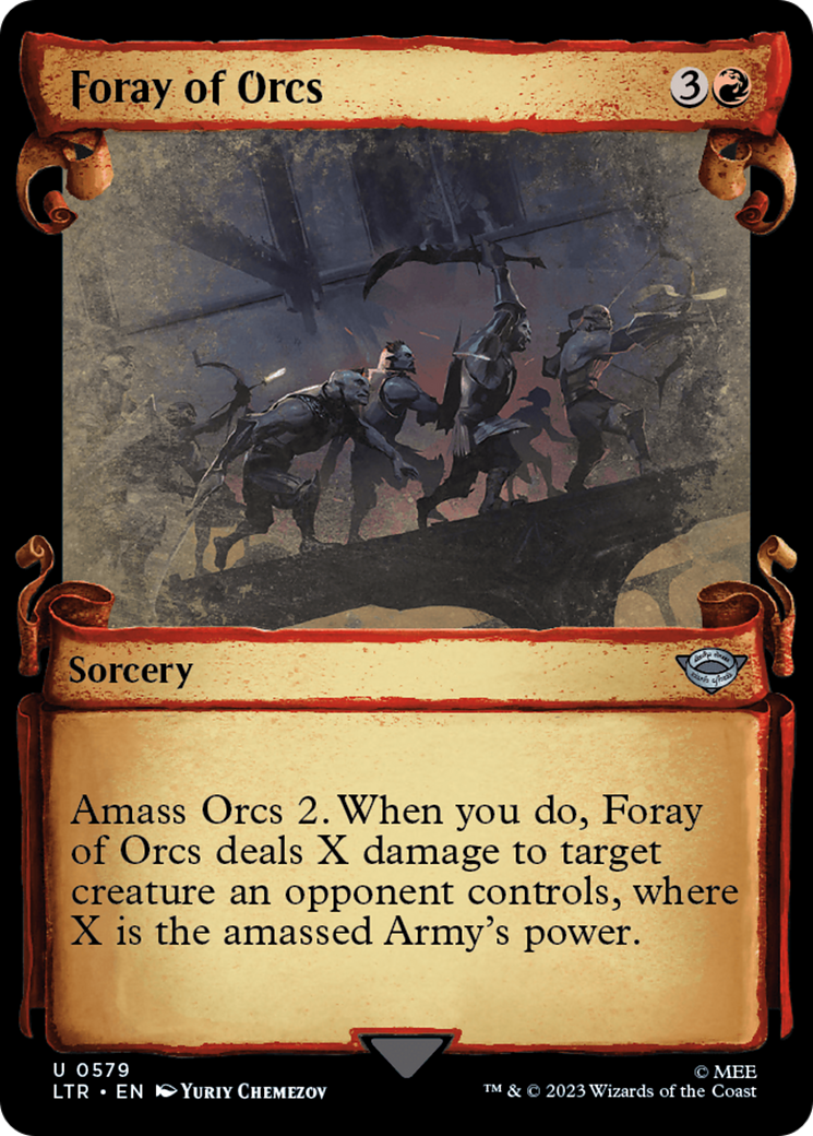 Foray of Orcs (Showcase Scrolls) (LTR-579) [The Lord of the Rings: Tales of Middle-earth]