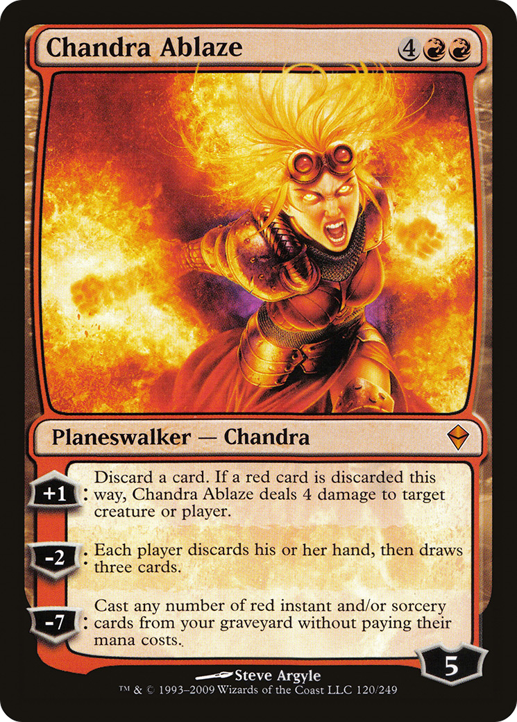 Chandra Ablaze (ZEN-120) [Zendikar] Foil