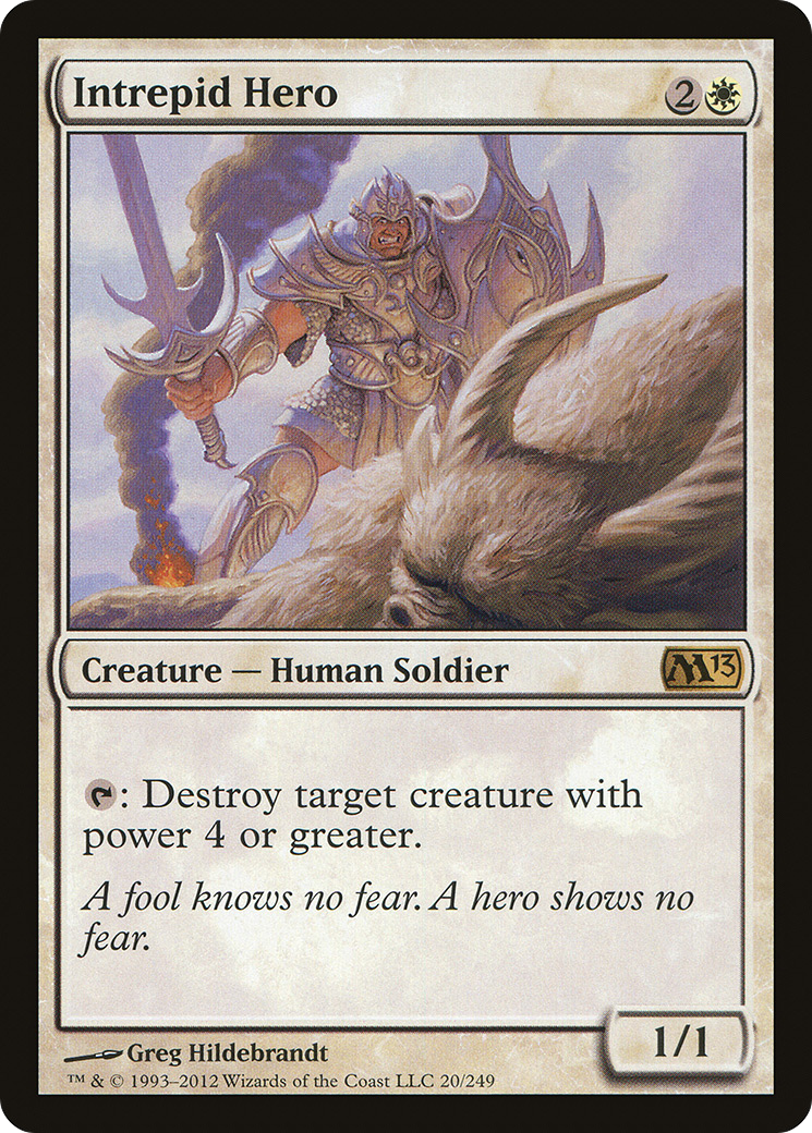 Intrepid Hero (M13-020) [Magic 2013] Foil