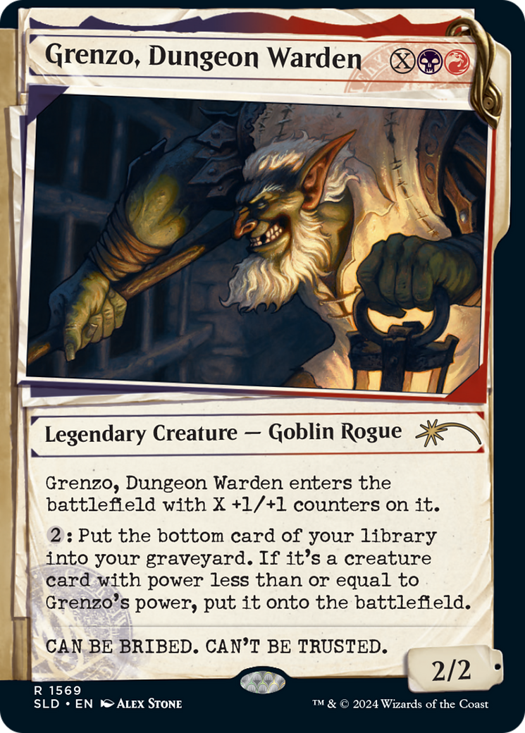 Grenzo, Dungeon Warden (SLD-1569) (Showcase) [Secret Lair Drop]