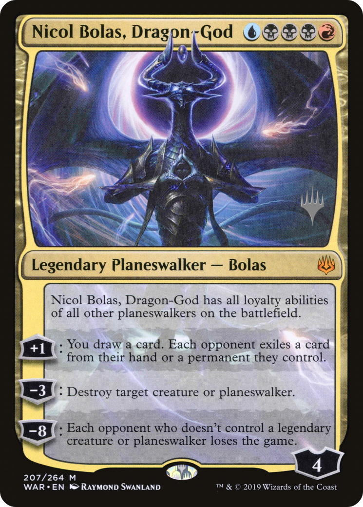 Nicol Bolas, Dragon-God (PPM20-207P) [Promo Pack: War of the Spark Promos]