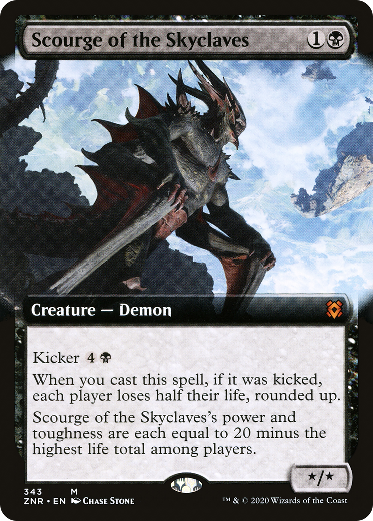 Scourge of the Skyclaves (ZNR-343) [Zendikar Rising]: (Extended Art)