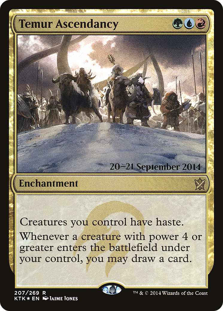 Temur Ascendancy (PRE-207S) [Khans of Tarkir Promos] Foil
