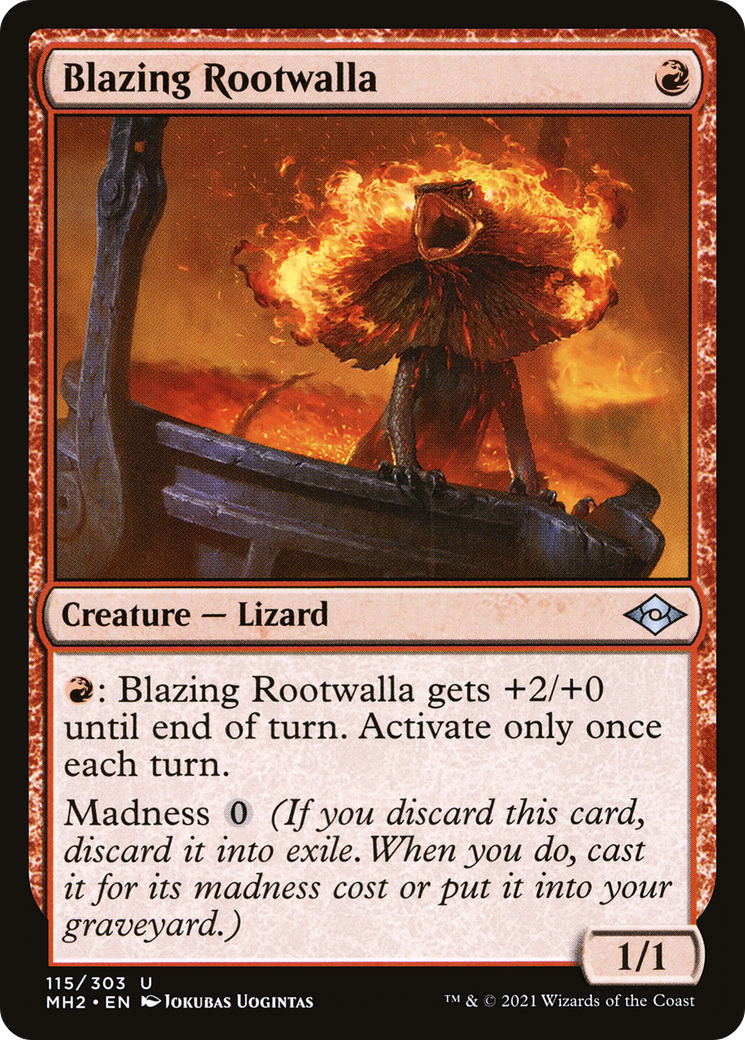 Blazing Rootwalla (MH2-115) [Modern Horizons 2] Foil
