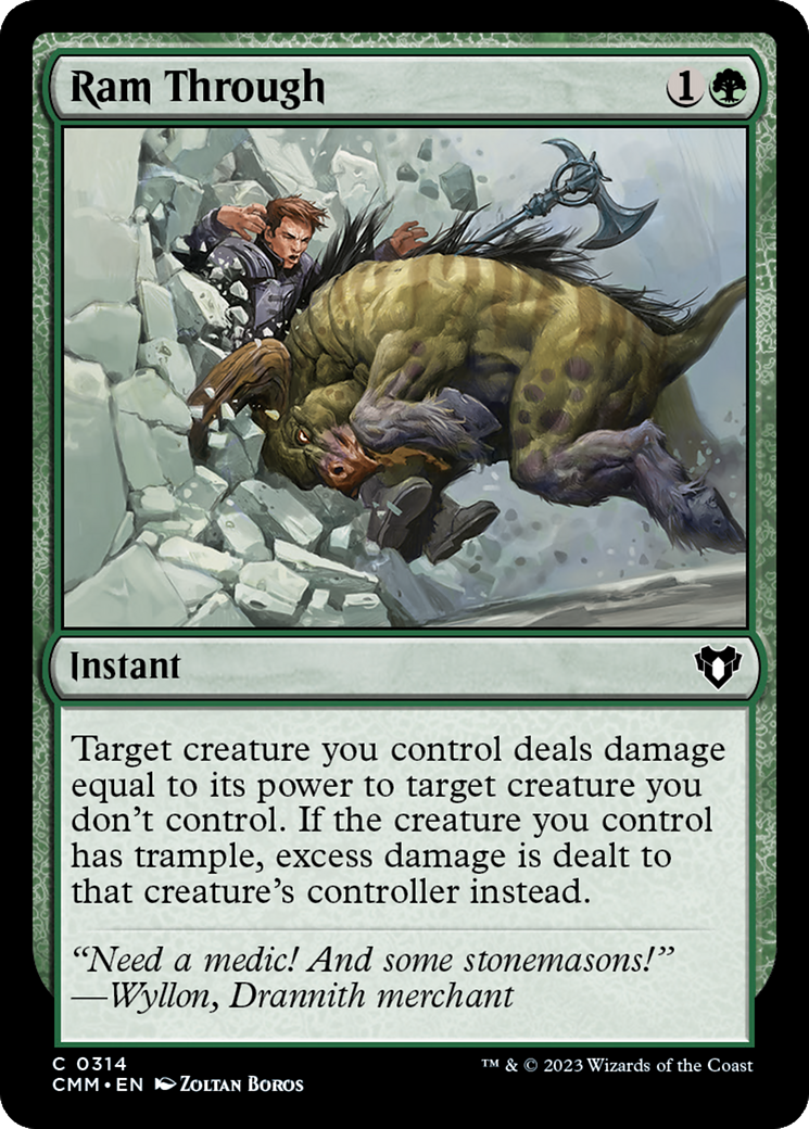 Ram Through (CMM-314) [Commander Masters] Foil