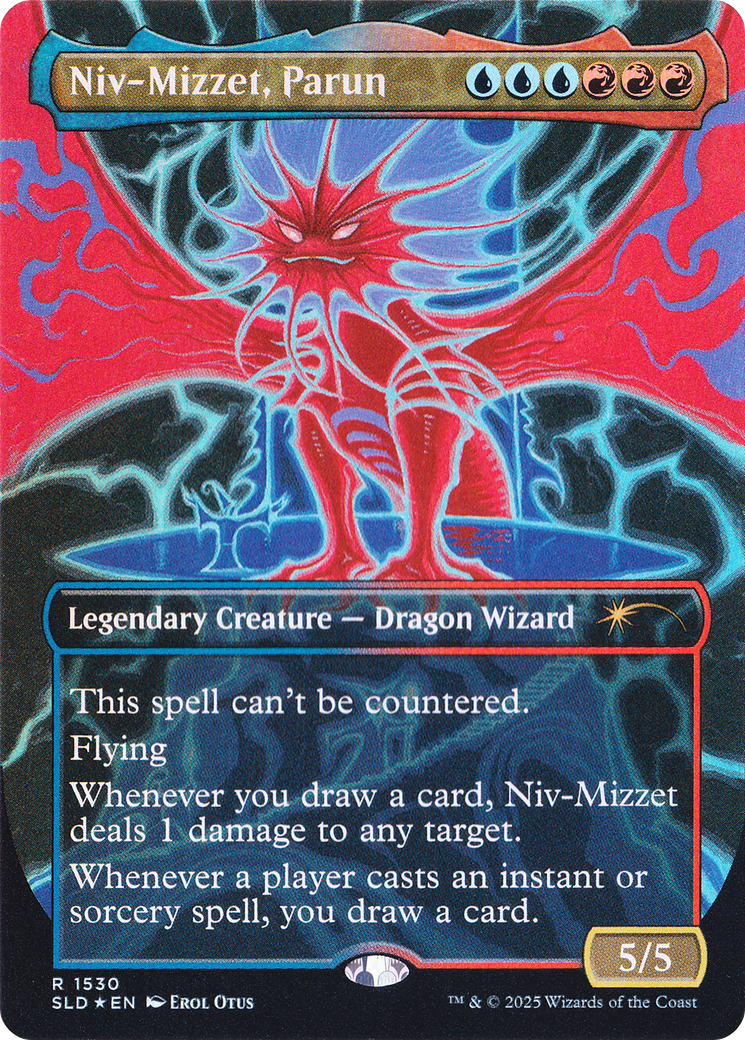 Niv-Mizzet, Parun (SLD-1530) [Secret Lair Drop] (Borderless) Foil