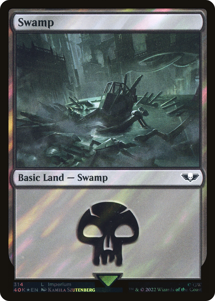 Swamp (40K-314) [Warhammer 40,000 Commander] Foil