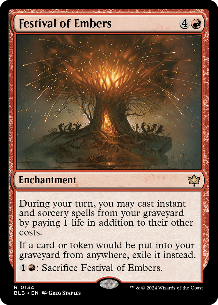 Festival of Embers (BLB-134) [Bloomburrow]