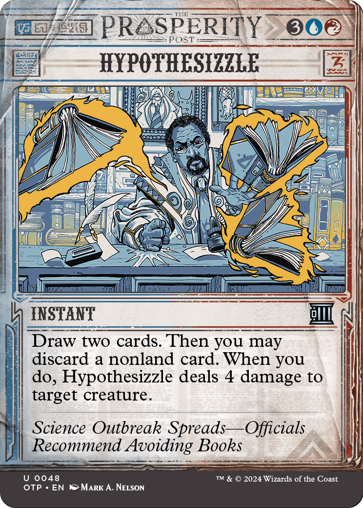 Hypothesizzle (OTP-048) (Showcase) (Borderless) [Breaking News]
