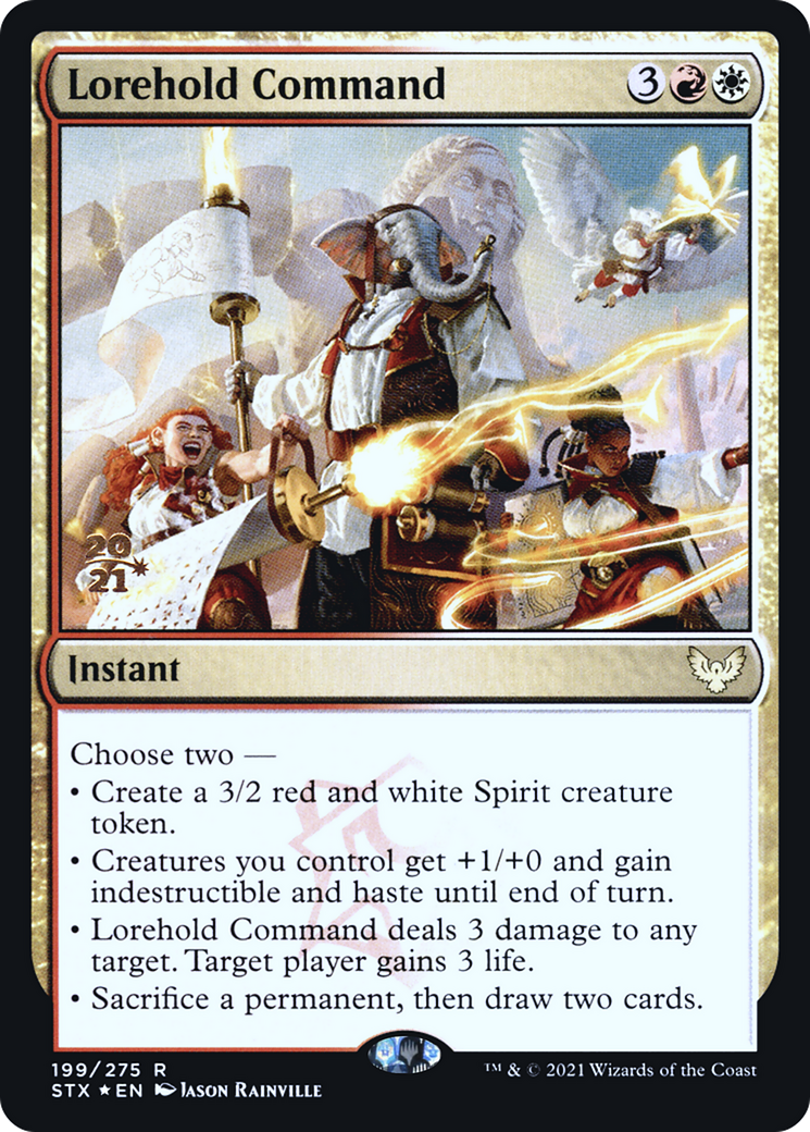 Lorehold Command (PRE-199S) [Strixhaven: School of Mages Promos] Foil