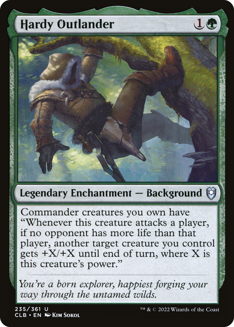 Hardy Outlander (CLB-235) [Commander Legends: Battle for Baldur's Gate]