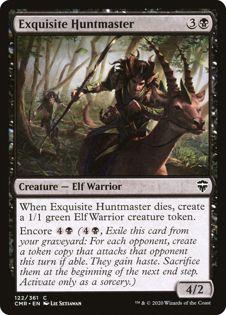 Exquisite Huntmaster (CMR-122) [Commander Legends] Foil