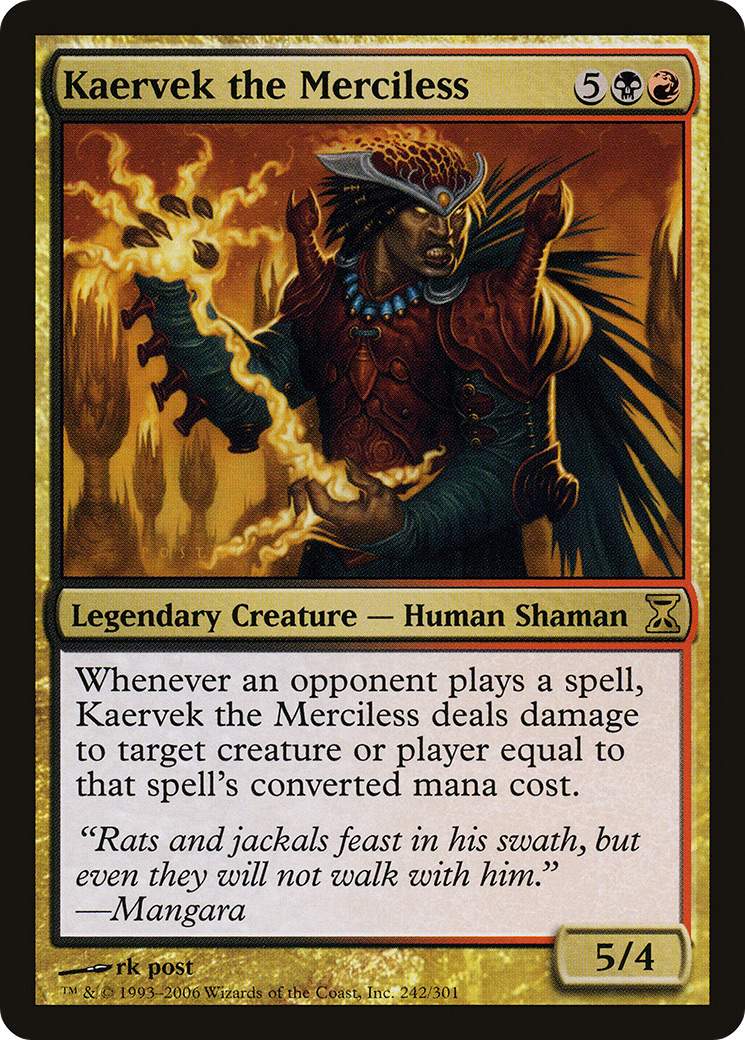 Kaervek the Merciless (TSP-242) [Time Spiral]