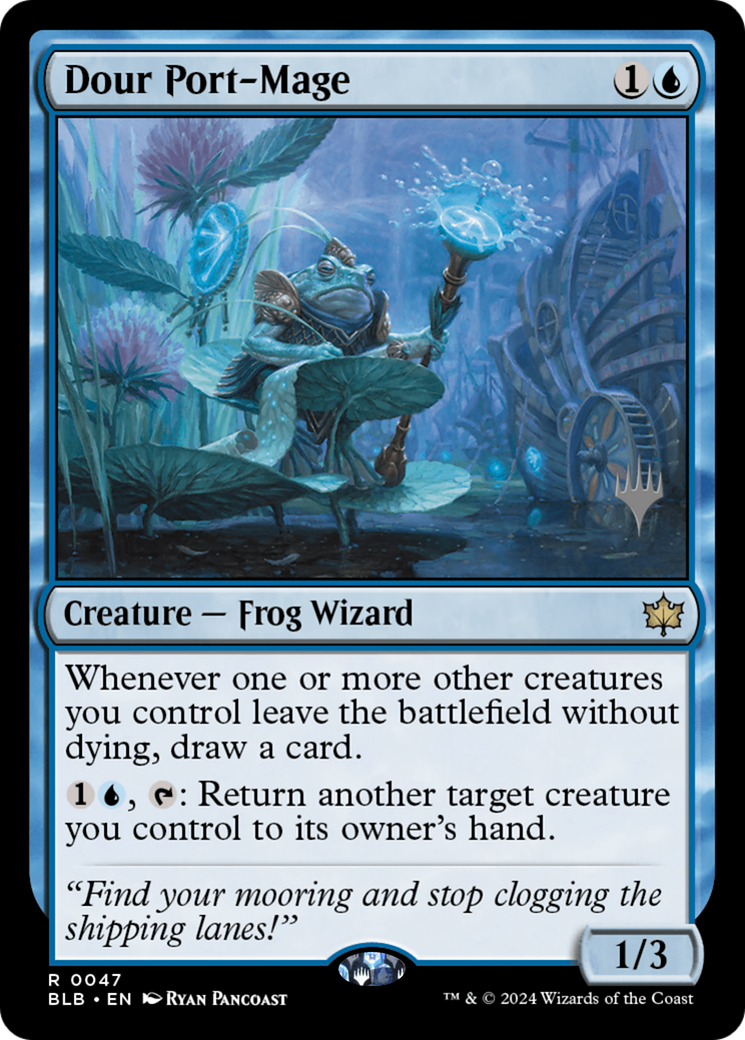 Dour Port-Mage (PPBLB-47P) [Bloomburrow Promos] Foil