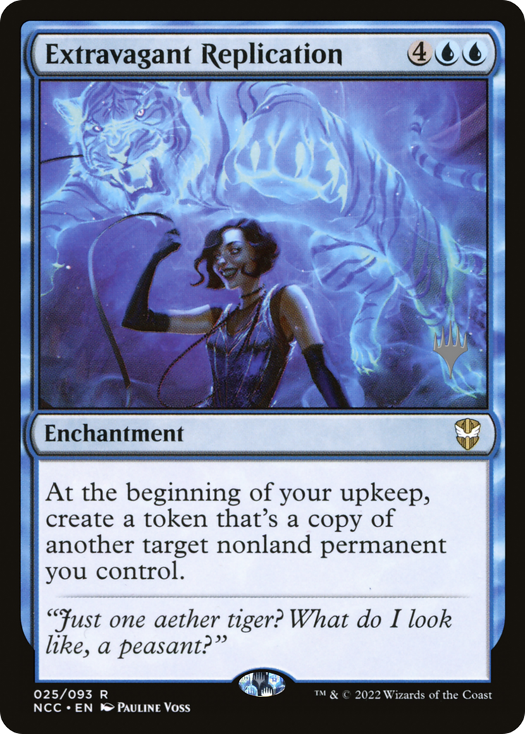 Extravagant Replication (PPSNC-025) [Promo Pack: New Capenna Commander Promos] Foil