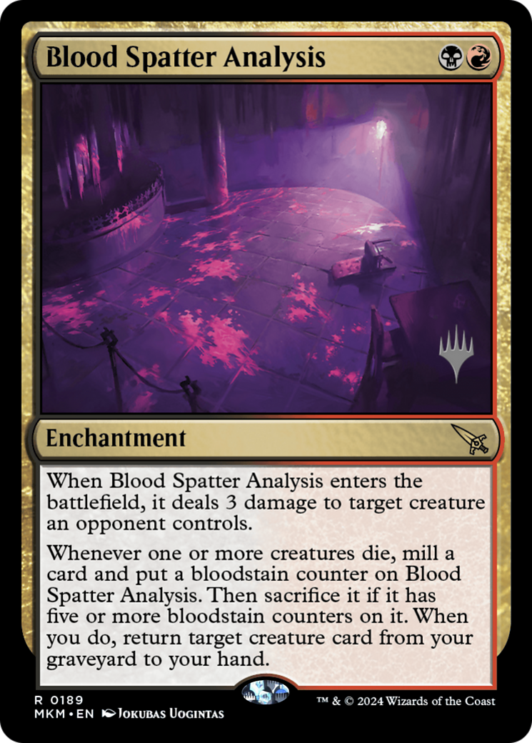 Blood Spatter Analysis (PPMKM-189P) [Murders at Karlov Manor Promos]