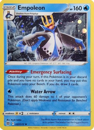 Empoleon - 037/172 (Cosmos Holo) 37 - [Miscellaneous Cards & Products] Holofoil