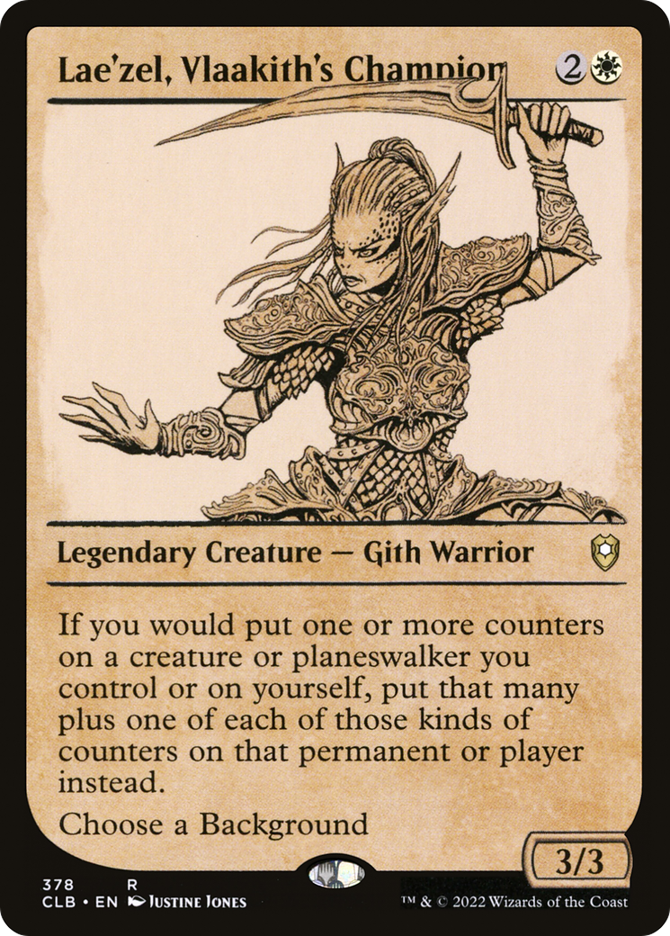 Lae'zel, Vlaakith's Champion (CLB-378) [Commander Legends: Battle for Baldur's Gate]: (Showcase) Foil