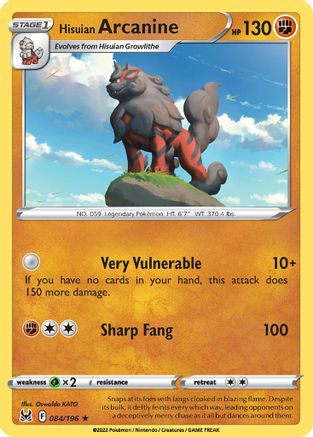 Hisuian Arcanine - 084/196 84 - [Deck Exclusives]