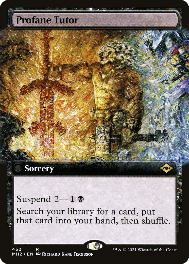 Profane Tutor (Extended Art) (MH2-452) [Modern Horizons 2]