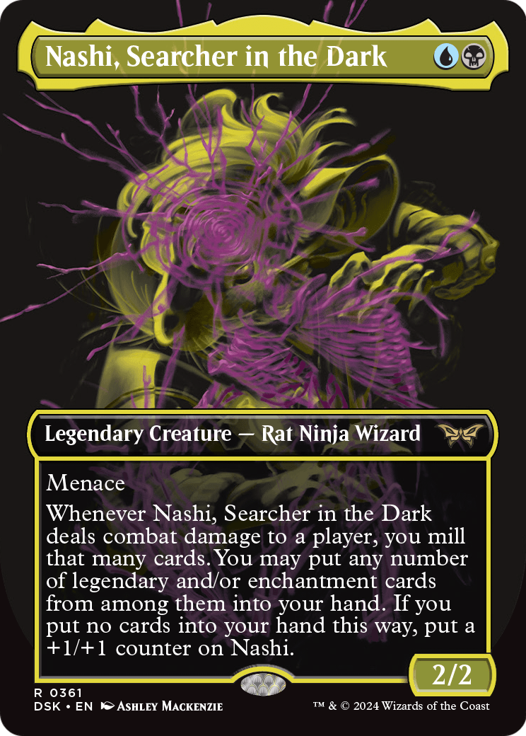 Nashi, Searcher in the Dark (Showcase) (DSK-361) (Borderless) [Duskmourn: House of Horror]