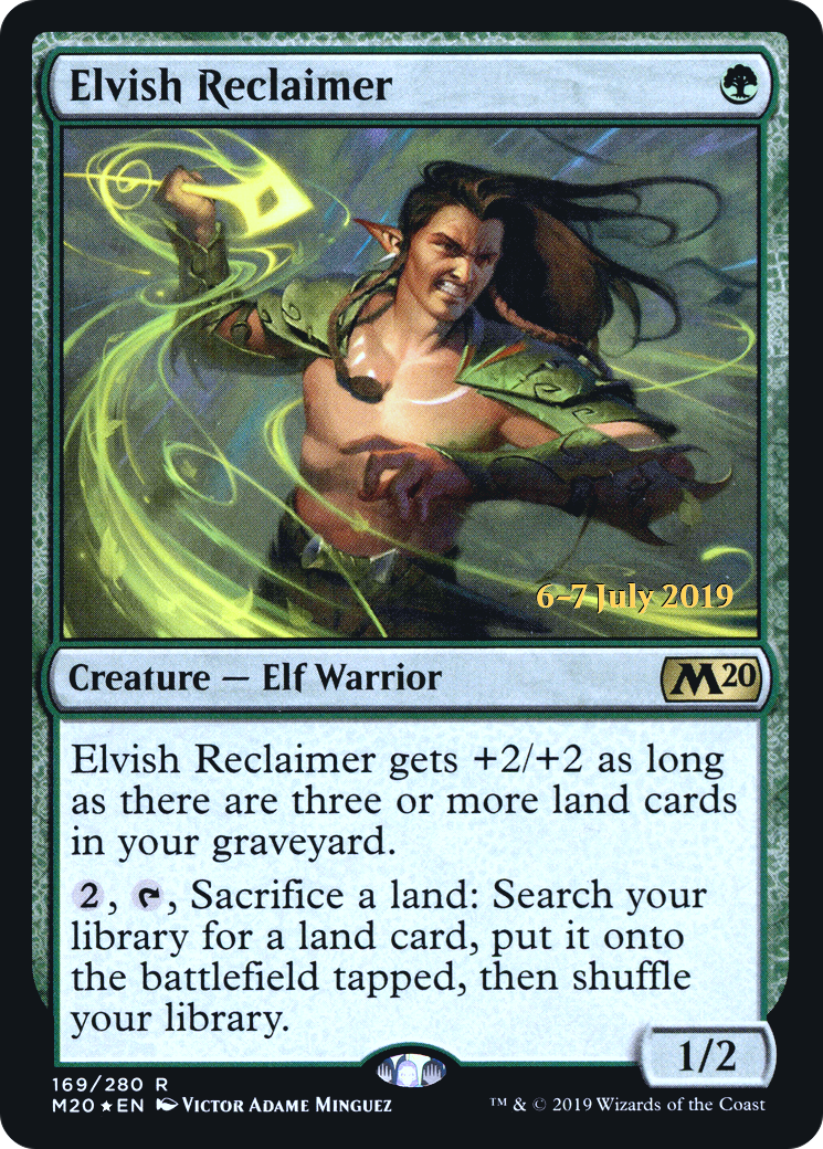 Elvish Reclaimer (PRE-169S) [Core Set 2020 Promos] Foil