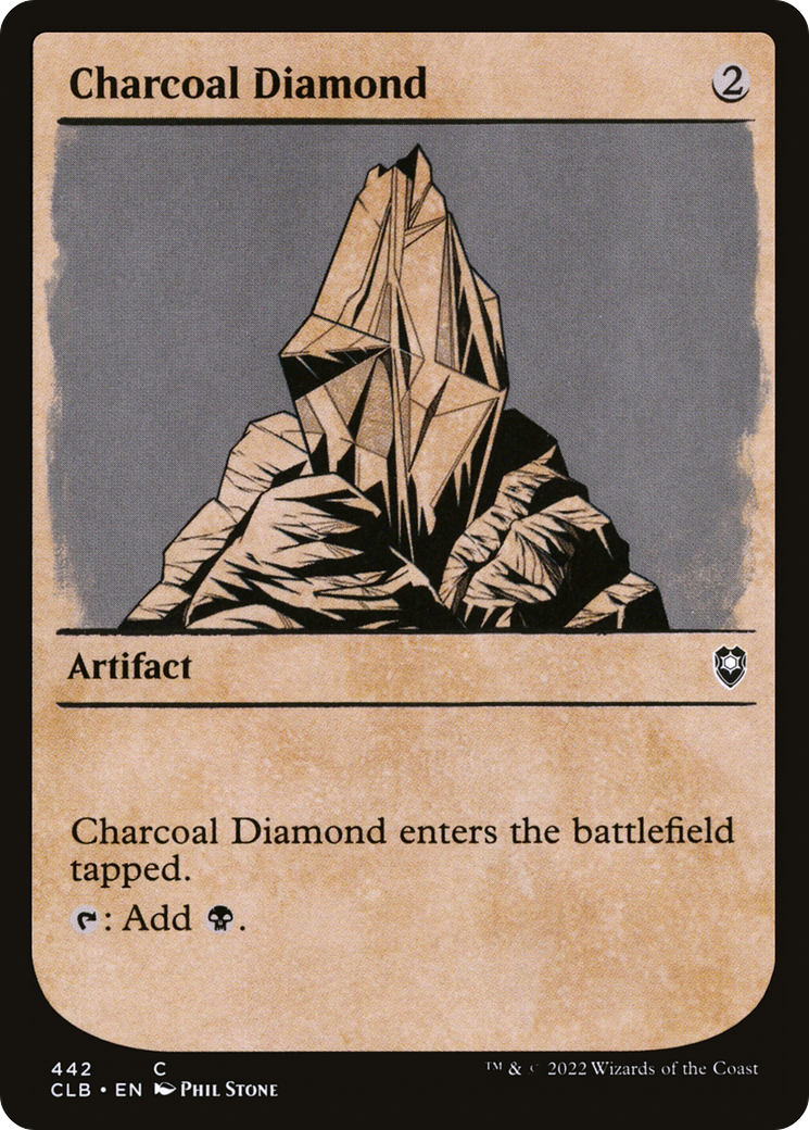 Charcoal Diamond (CLB-442) [Commander Legends: Battle for Baldur's Gate]: (Showcase) Foil